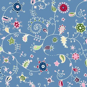 floral doodles