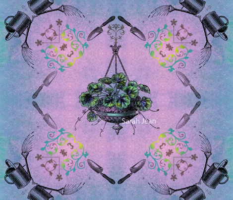 Hanging Garden Fabric Print