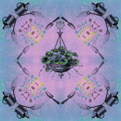 Hanging Garden Fabric Print