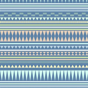 Aztec Stripe Blue