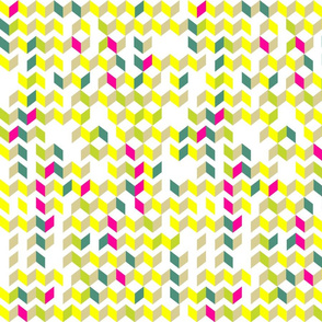 Broken Skinny Chevron in Neon