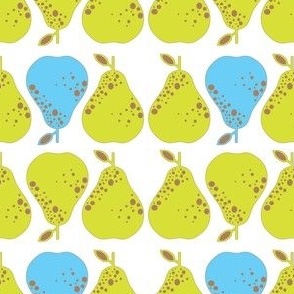 Lime blue pear