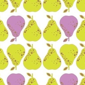 Lime purple pear