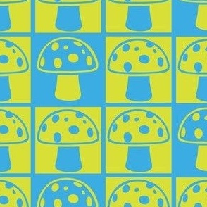 Blue mushroom