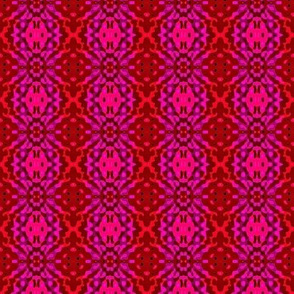 Purple flower with red