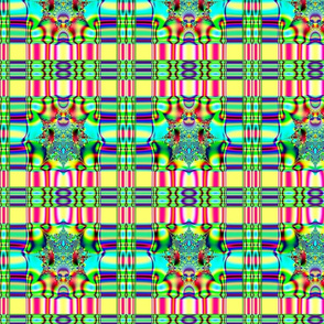 Fractal: Spring Plaid Fabric