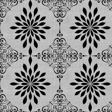 Gray Skies Damask