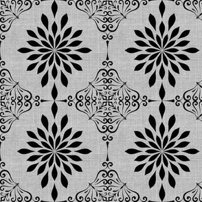Gray Skies Damask
