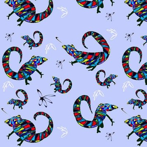 Chameleon in Blue