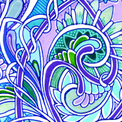 Romance in Blue and Paisley