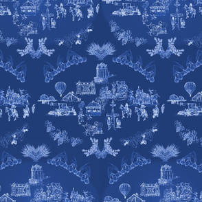 walla walla toile deep blue