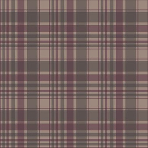 berry/tan/brown plaid