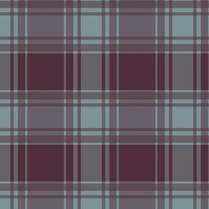 Thin Blue Stripe/ Berry Plaid