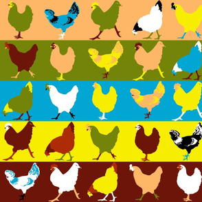 Pop Chickens Large Print