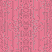Pink Dawn ~ Pink Damask Stripe II