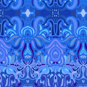 Navy blue waves