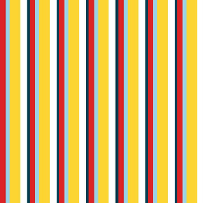 Three Boats Vertical Stripes