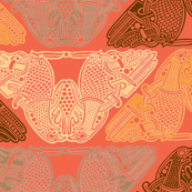 Celtic Birds warm colours