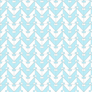 pythagorean chevron blue