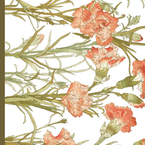 Carnation Border Print