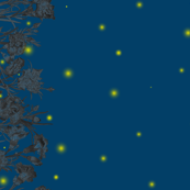 Firefly Botanical Border Print