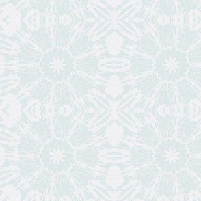 Canadian Maple Leaf Mandala in Blue and White