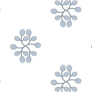 French Oaks - Blue and White