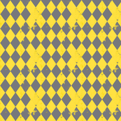Yellow & Grey Harlequin Diamond