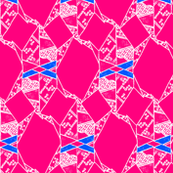 Crane Pink & Blue
