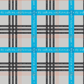 Geek Chic Plaid with Code
