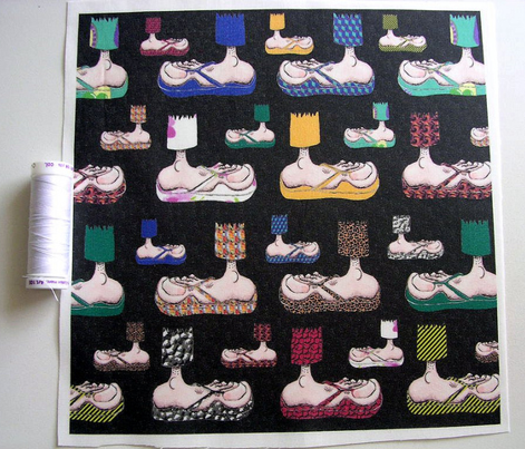 Feet with their BFF's ~ Flip-Flops! (black)