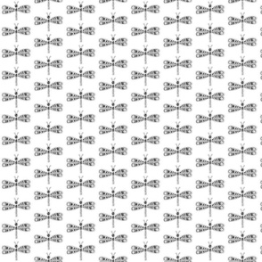 DragonflyZip - sm - black & white