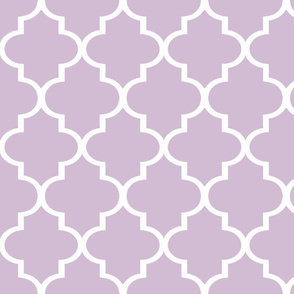 Lavender Quatrefoil