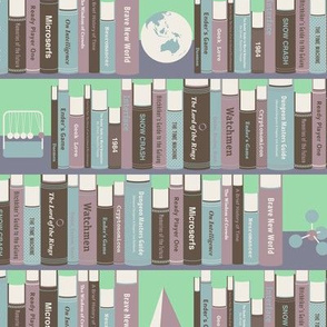 Geeky Bookshelf Mint