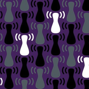 Wireless Network Zigzag Purple