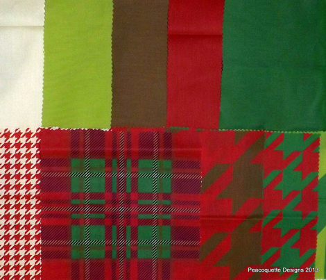 Apple A Day ~ The Houndstooth Check ~ Red Delicious & Leaf