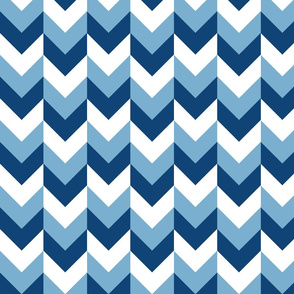 Chevron Offset - Blues