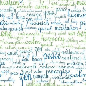 zen blue green