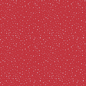 Scatter Hearts - red