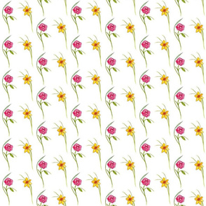 Roses and Daffodils