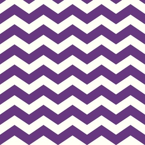 Cream/Purple Chevron