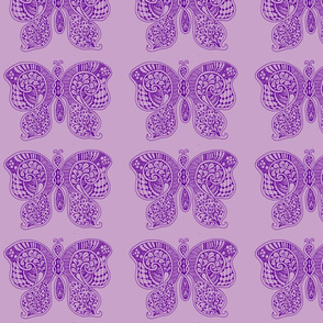 ButterflyFlutterby - Lg - true purple & lilac