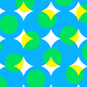 enormous halftone dots in earth-day