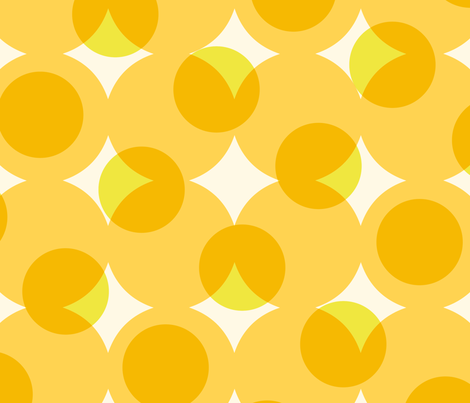 enormous halftone dots in golds