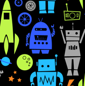 Rockets n' Robots (lime)