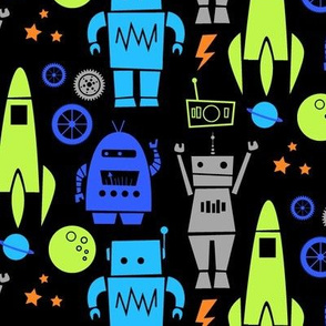 Rockets n' Robots (lime)