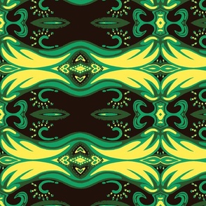 Roads Paint Black Green Yellow