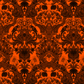 This Is Halloween! Haunted  House Damask ~ Nevermore Damask