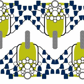 Green and Blue Mod Scooters