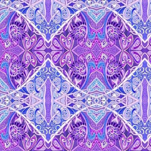 Old Fashioned Twisted Paisley Victorian (in purples)